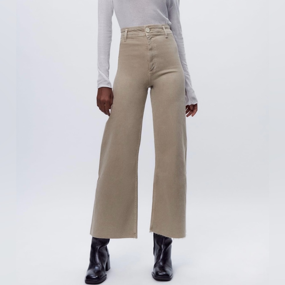 Zara wide leg high rise jeans.